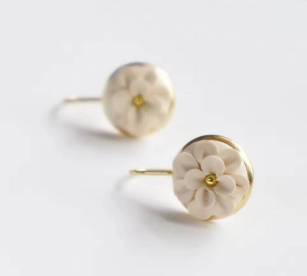 boucles d'oreilles marguerite