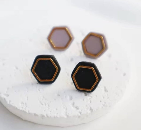 boucles d'oreilles losange