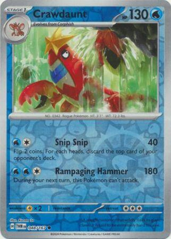 Crawdaunt Holo 048/167