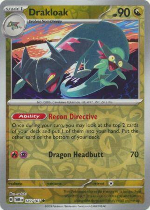 Drakloak Holo 129/167