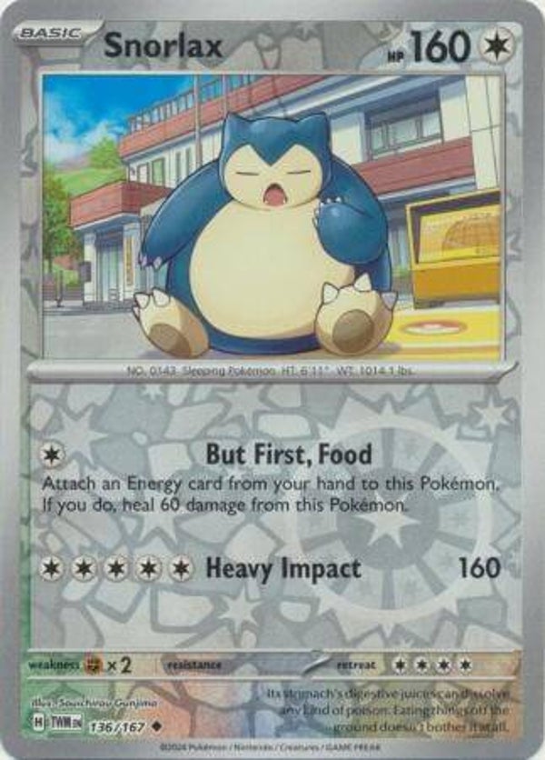 Snorlax Holo 136/167