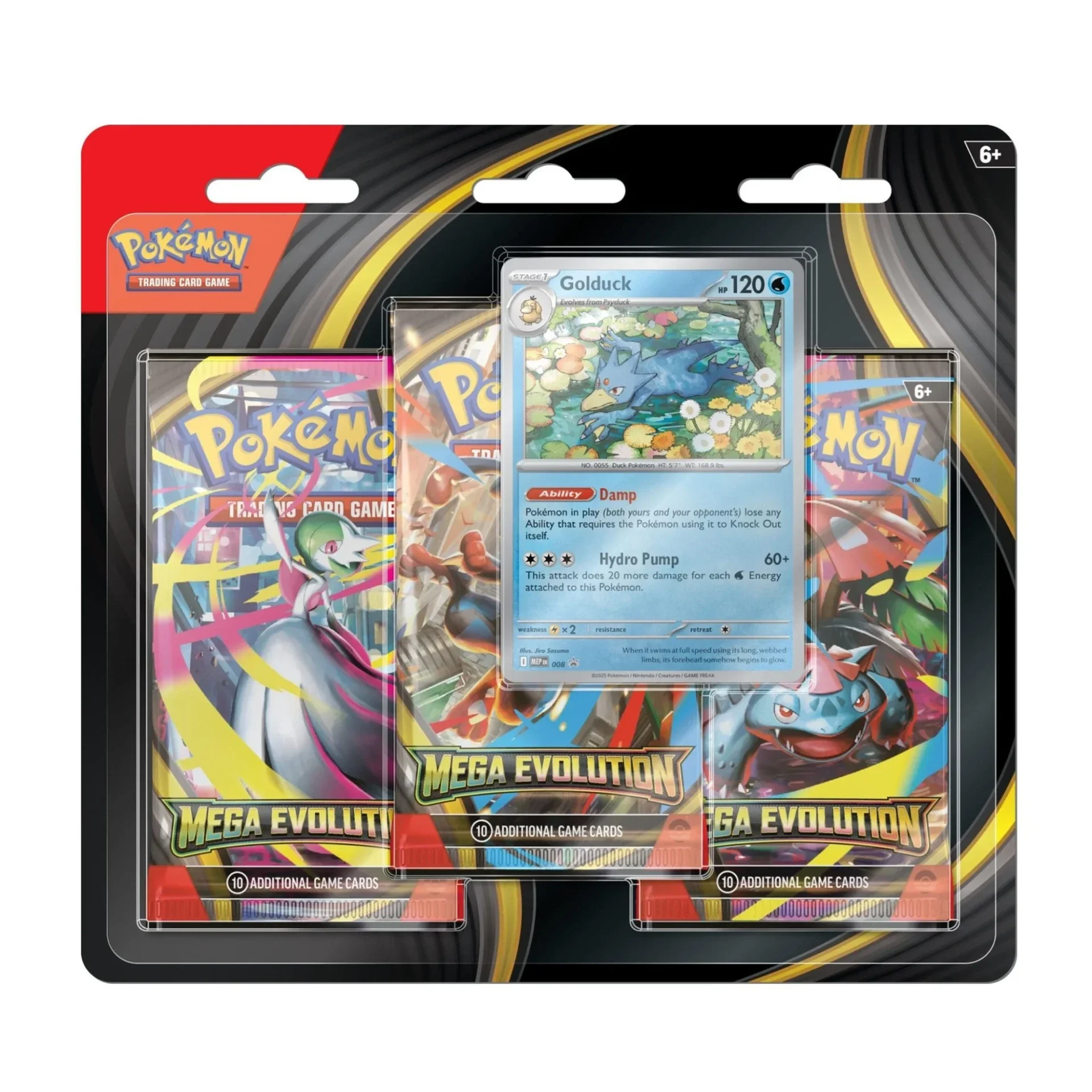 Pokémon Mega Evolution 3 Pack Blister Golduck / Psyduck