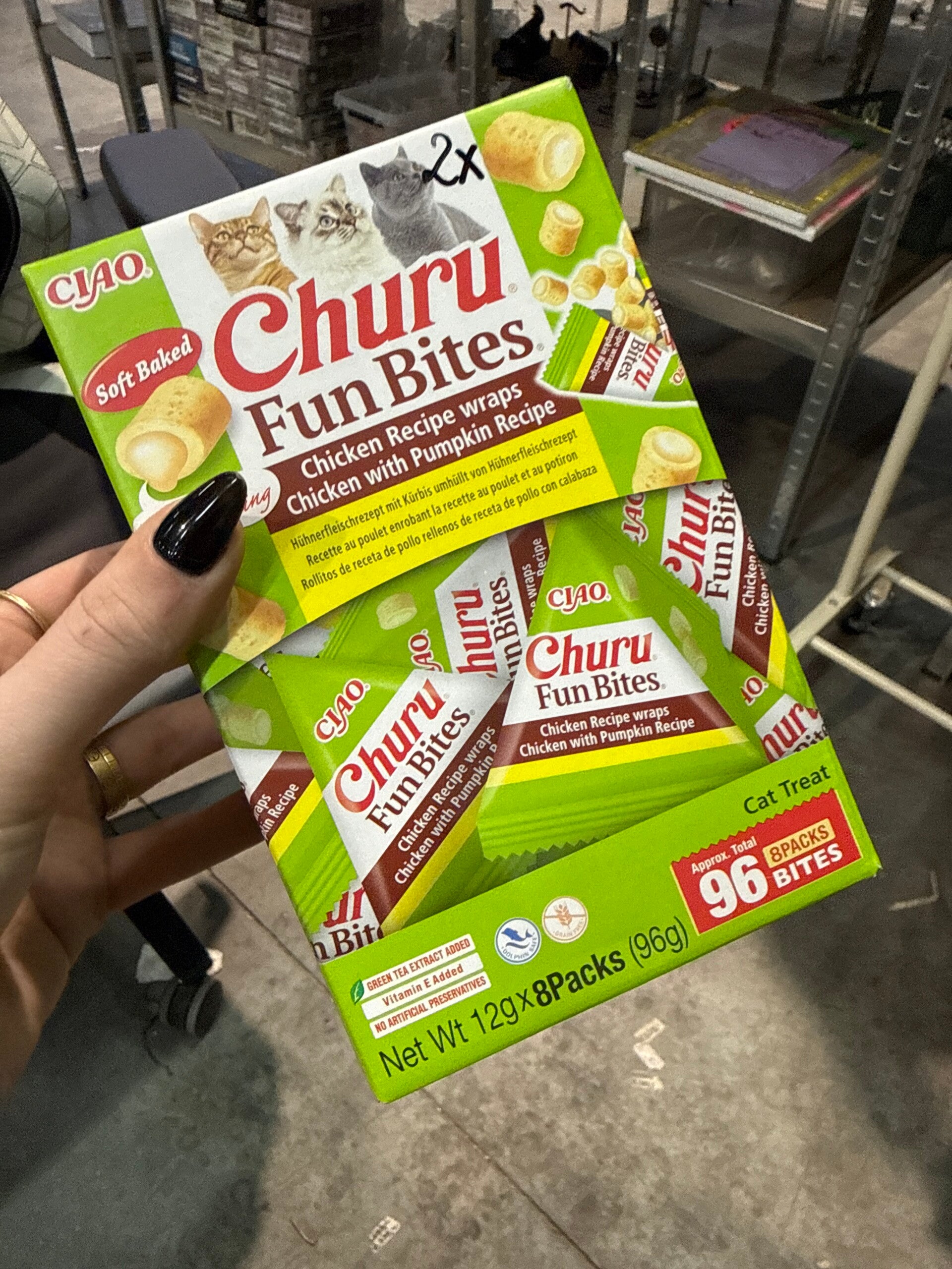 Churu - Fun Bites - 8 Pack Verpakking - Chicken pumpkin - B11.1