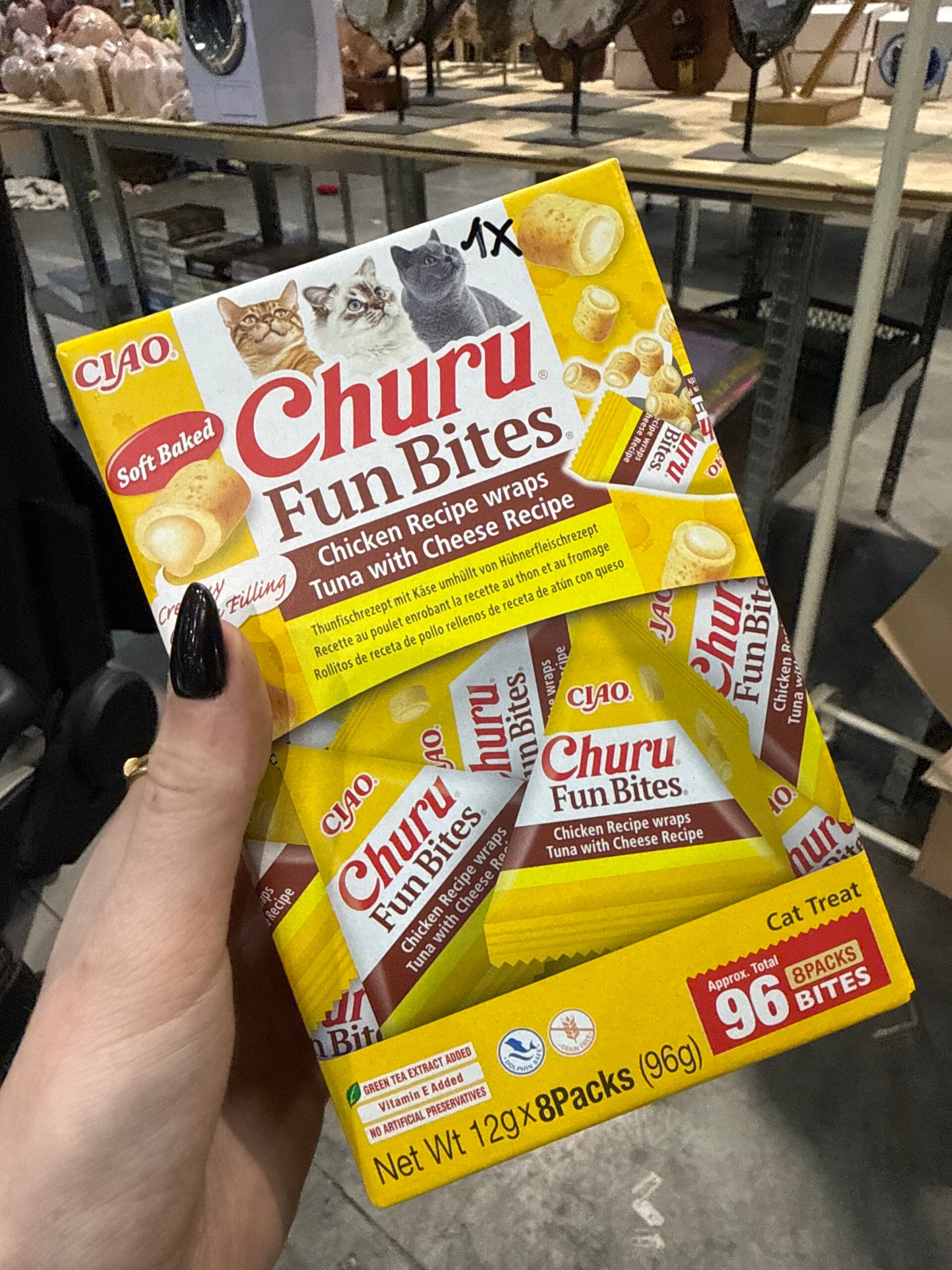 Churu - Fun bites - 8pack verpakking - Chicken Tuna & Cheese - B11.2