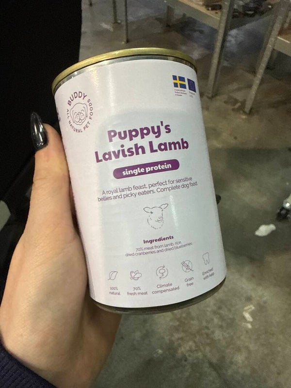 Buddy - Natvoer - 400gram - Lavisch Lamb Puppy - C6.4