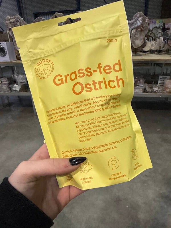 Buddy - Grass Fed Ostrich - 200gram - B13.2