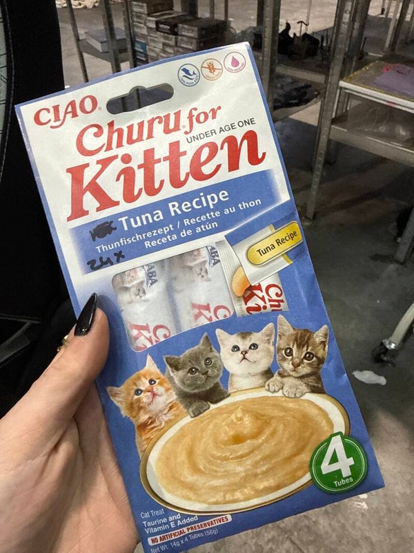 Churu - Creamy treat - 4 tubes - kitten - B10.2