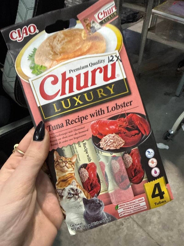 Churu - Creamy treat - 4 tubes - luxury Tuna & Lobster - B9.4