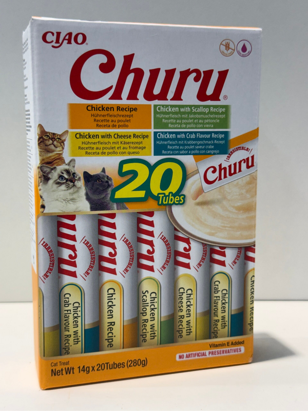 Churu - Creamy - Chicken Assortiment (crab) - 20tubes - B10.3