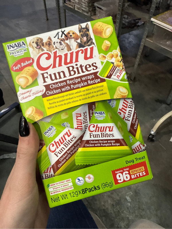 Churu - Fun Bites - Chicken & pumpkin - 8 pack for dog - C4.4
