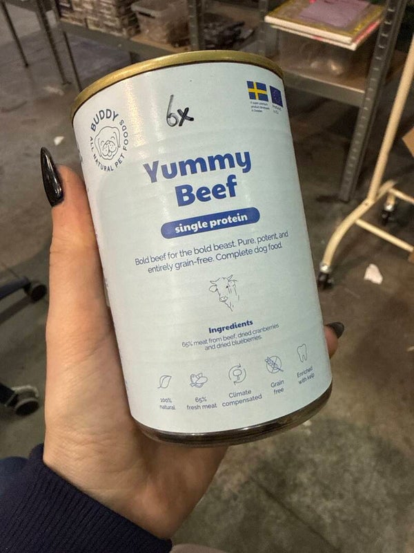 Buddy - Natvoer - 400gram -  Yummy beef - C6.5