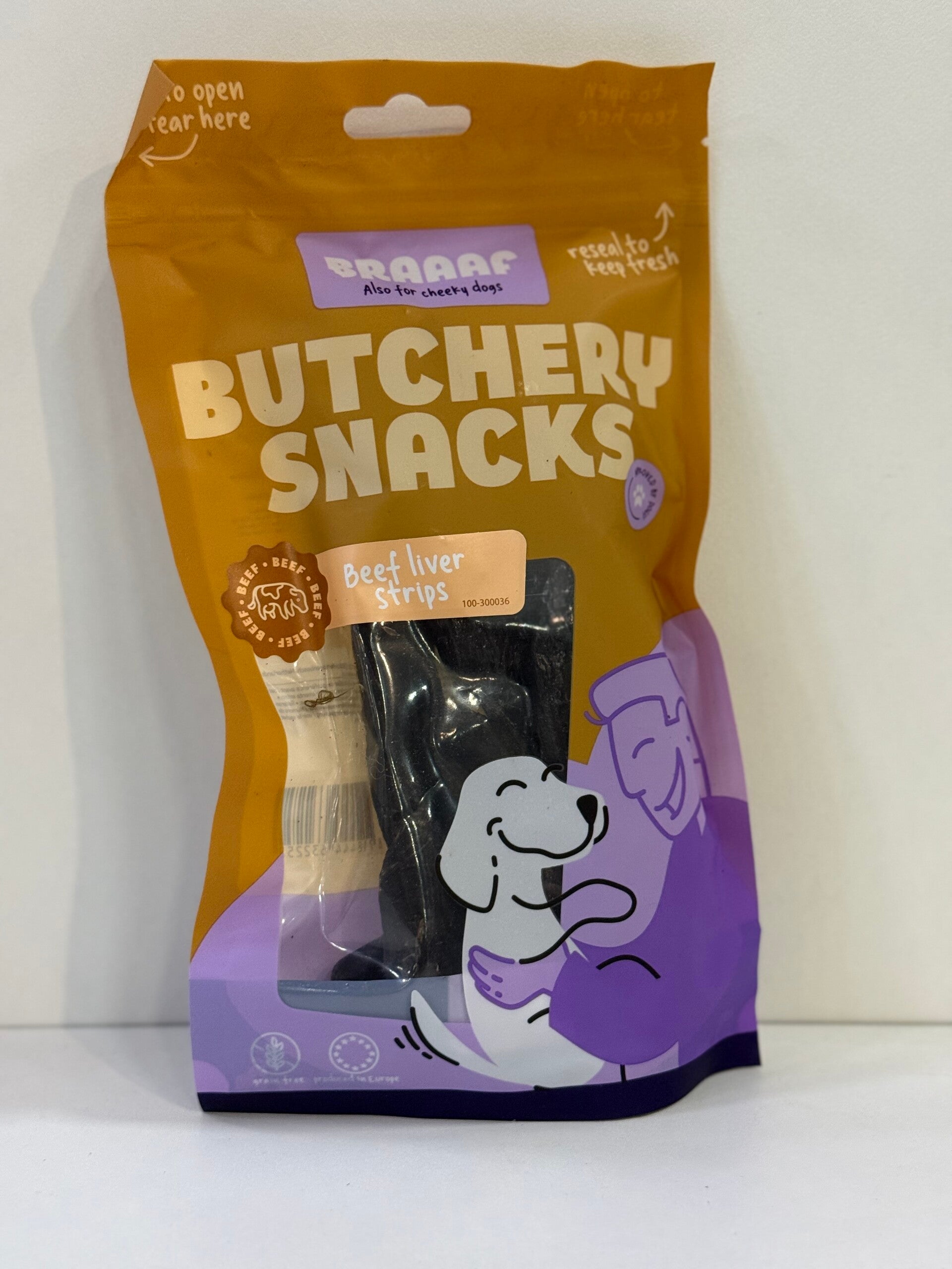 Braaf - Beef Liver Strips - Medium Hond A28.3