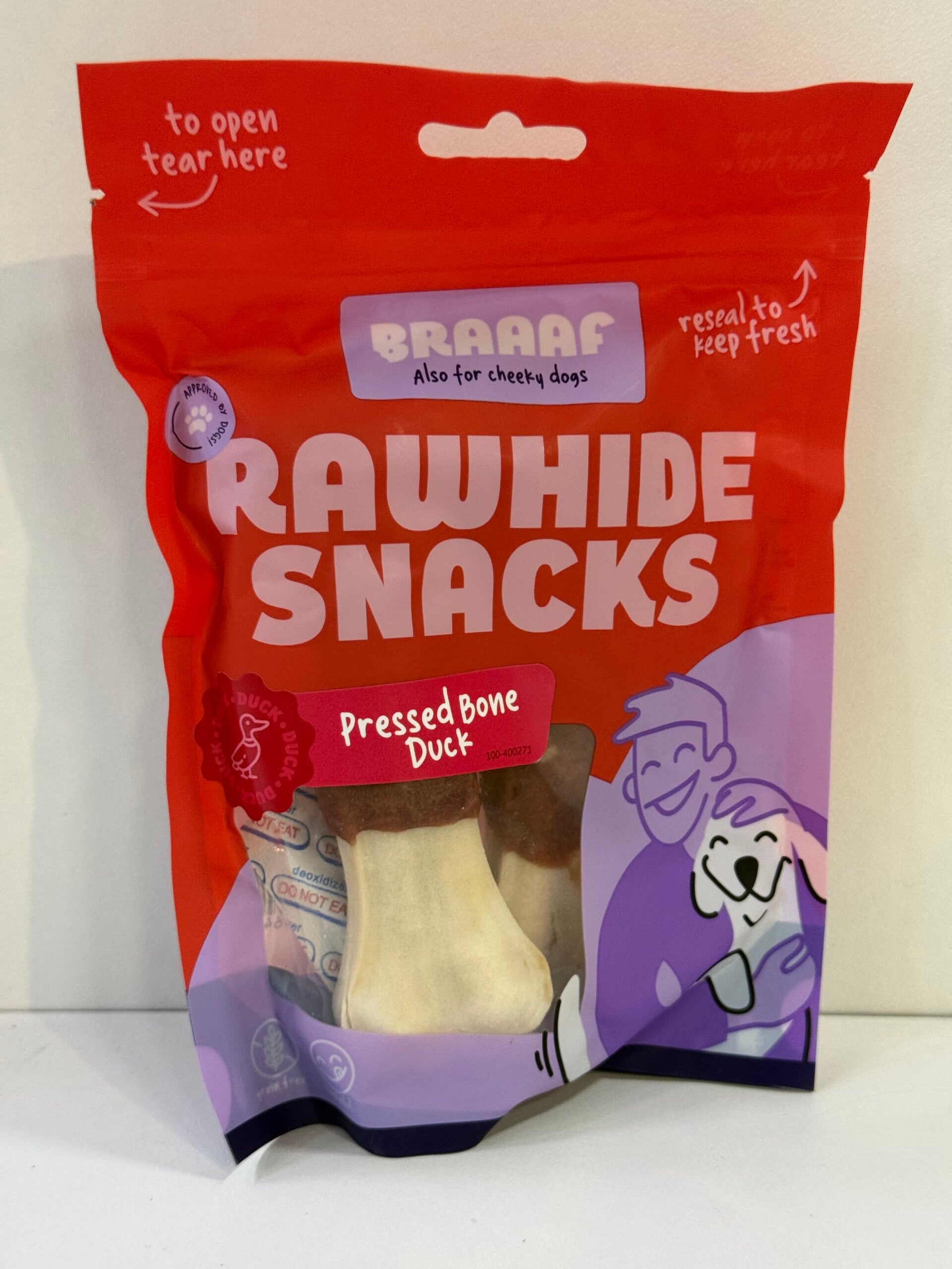 Braaf - Pressed Bone Duck - Medium Hond - Graanvrij B18.2