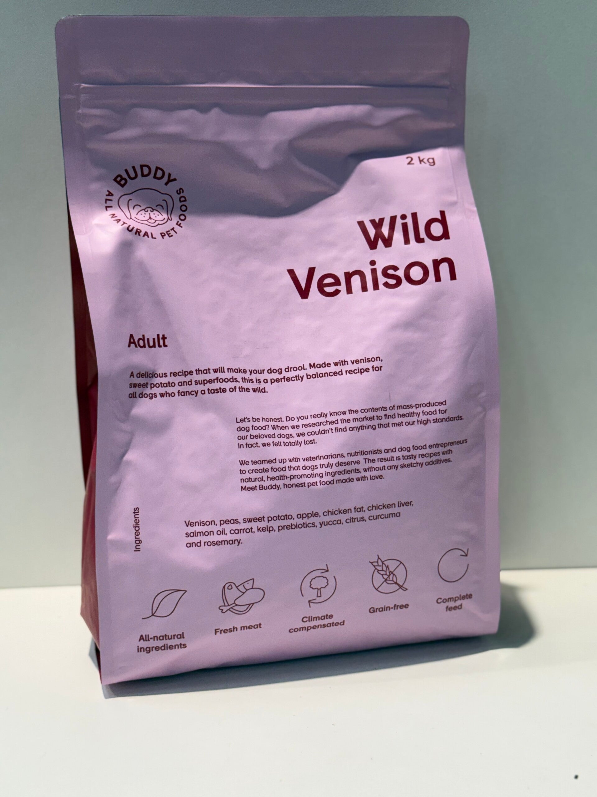 Buddy - Wild Venison - kleine brok - 2kg -B5.2
