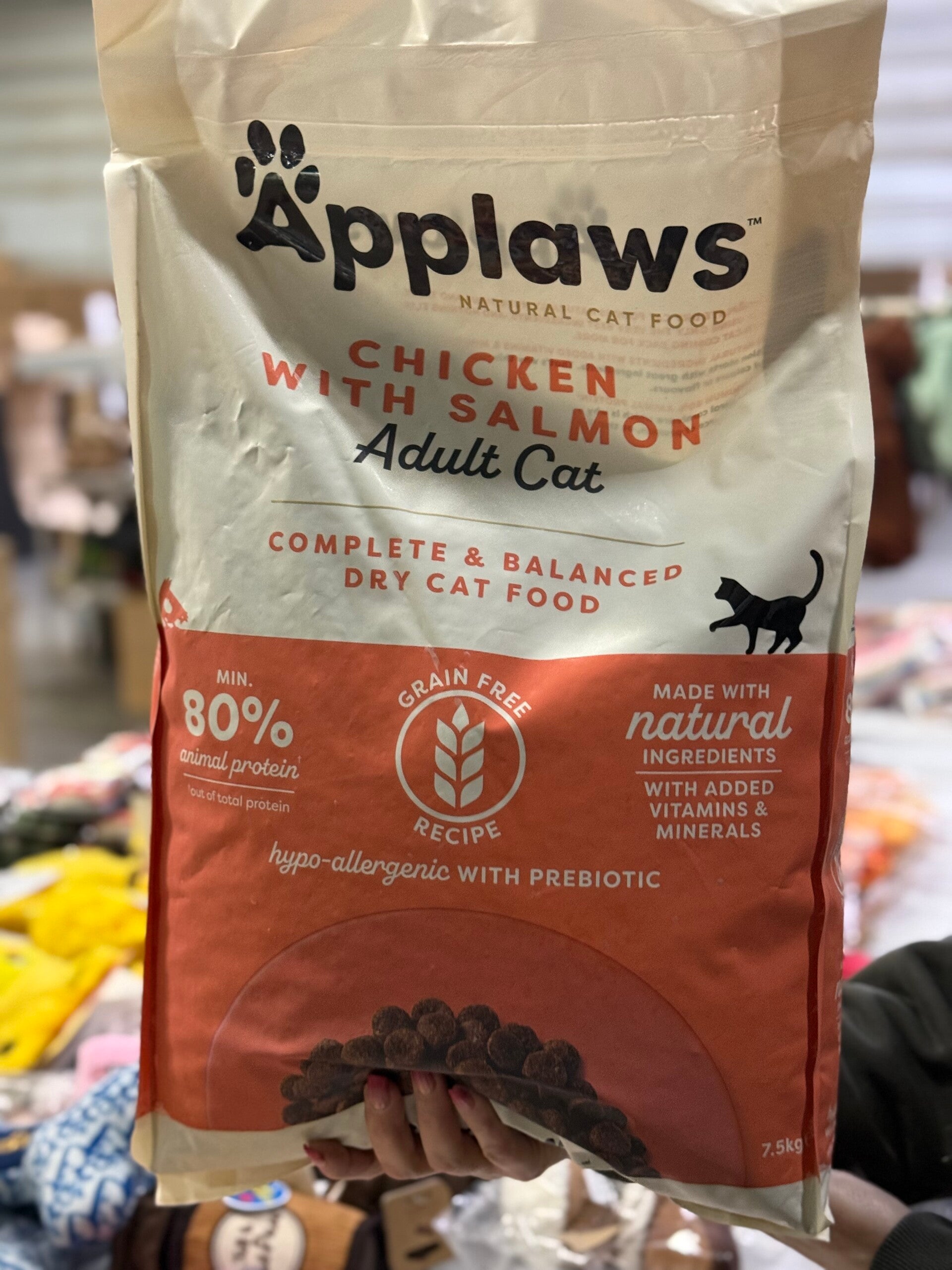 Grote zak katten voer Applaws - 7.5kg - B6.1