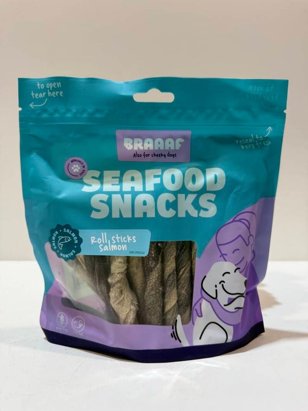 Braaf - Seafood - Rollsticks Zalm - 175 gram - C24.8