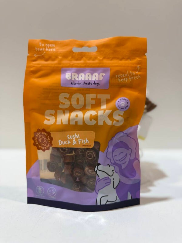 Braaf - Soft Snacks - Sushi Duck & Fish - C23.9