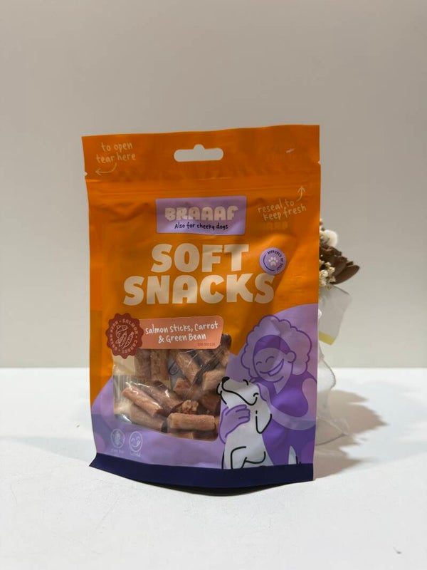 Braaf - Soft snack - Zalm Stick Wortel & Sperzieboon - C22.7