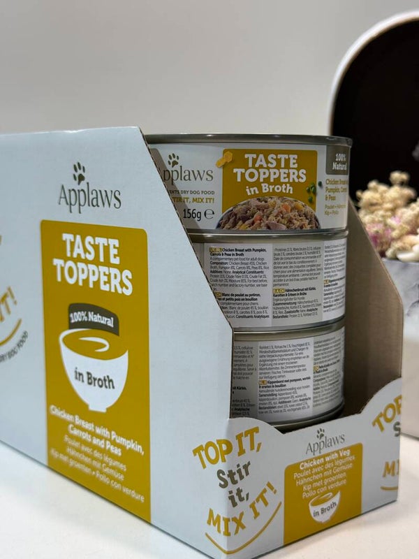 Applaws - Taste Topper in Broth - Chicken Breast, Pumpkin, Carrot & Peas - B18.4