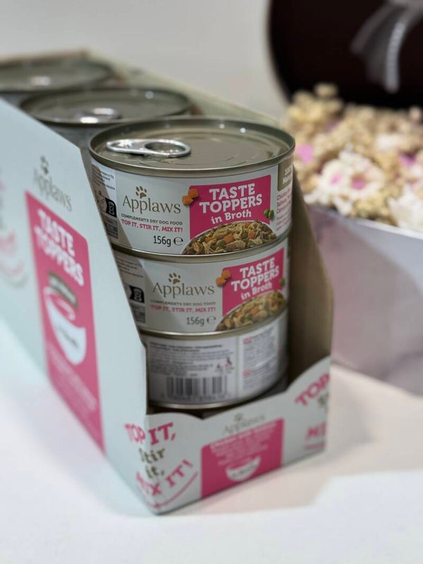 Applaws - Taste Topper in Broth - Chicken Breast, Salmon, Pumpkin, Carrot & Peas - B19.2