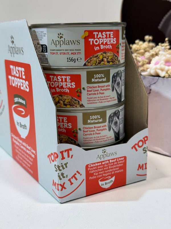 Applaws - Taste Topper in Broth - Chicken Breast, Beef Liver, Pumpkin, Carrots & Peas - B20.1