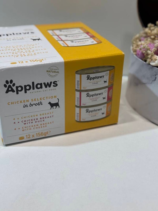 Applaws - Chicken Selection in Broth - Blikjes - 12 pack - B20.5
