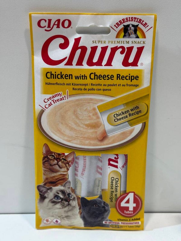 Churu - Creamy Treat - Chicken & Cheese - 4pack - B6.7