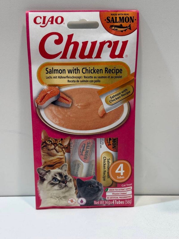 Churu - Creamy Treat - Salmon & Chicken - 4pack - A21.4