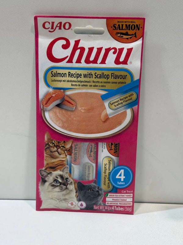 Churu - Creamy Treat - Salmon & Scallop - 4pack - A24.4
