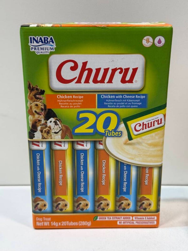 Churu - 20 Tubes - Creamy Treat - Chicken Recipe - A24.7