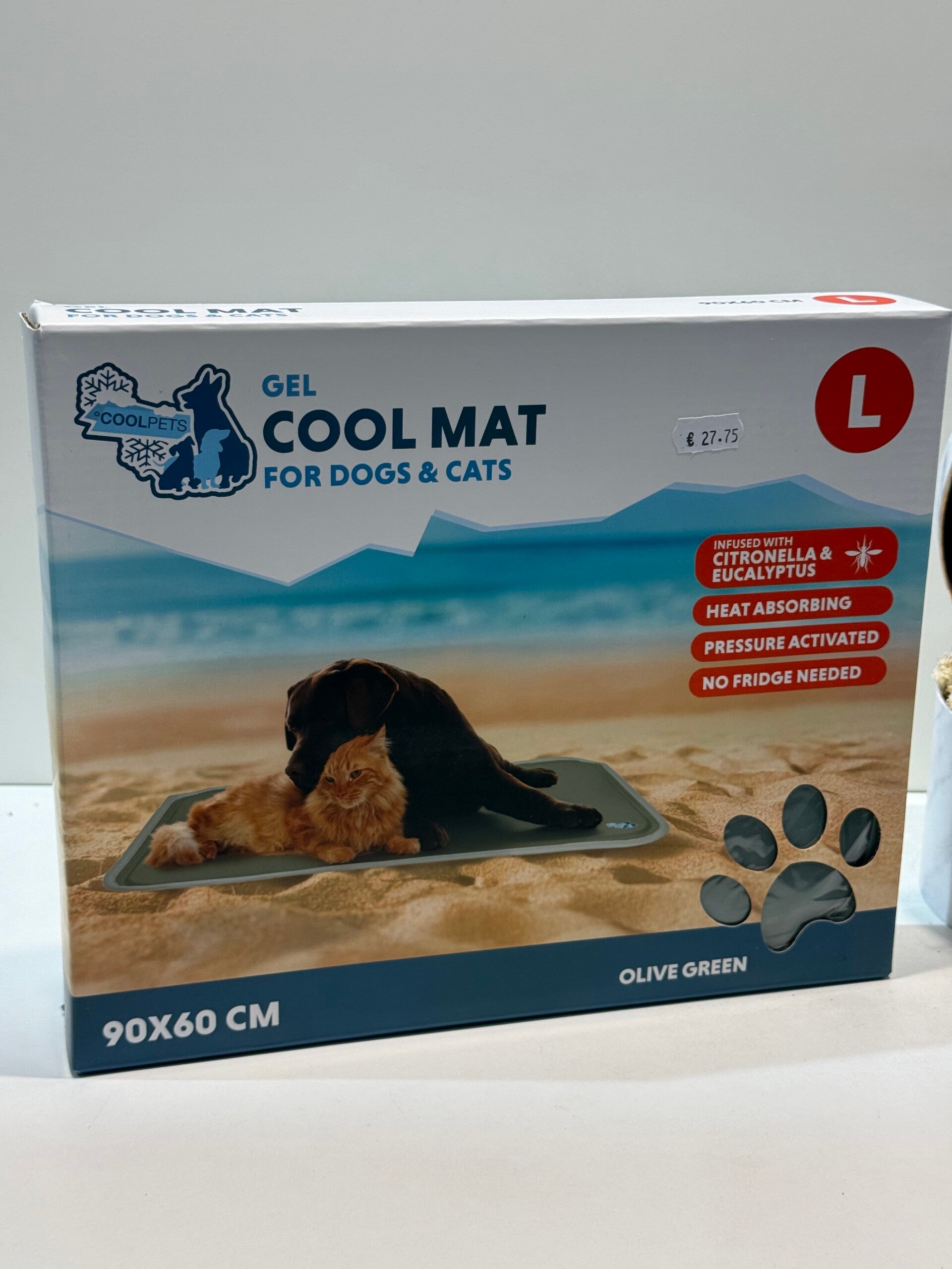 Coolpets - Cool Mat - L (90x60cm) - Olijf groen