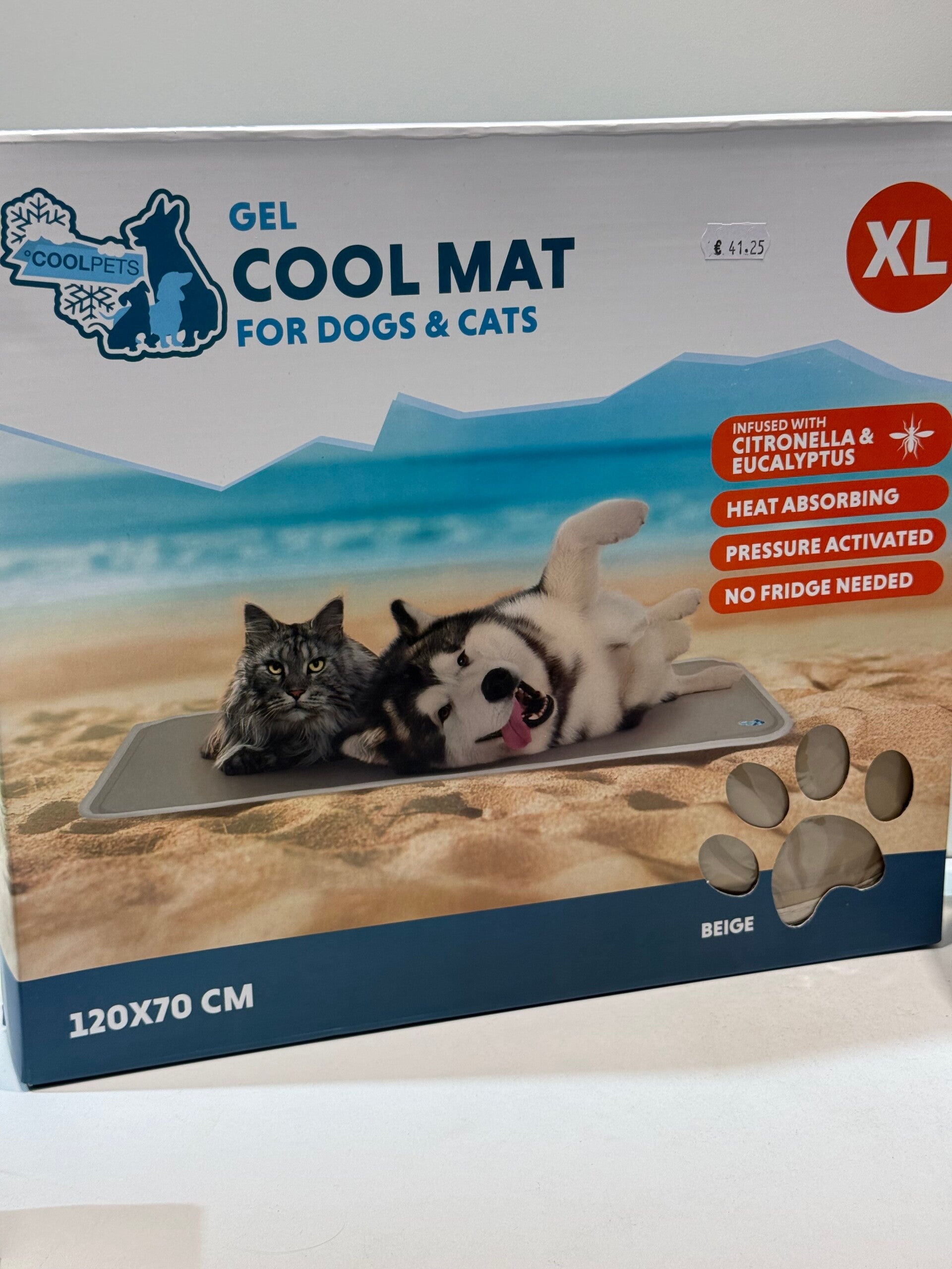 Coolpets - Cool Mat - XL (120x70cm) - Beige