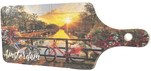 KPL001 | Kaasplankje | Witte & Roze Fiets Amsterdam