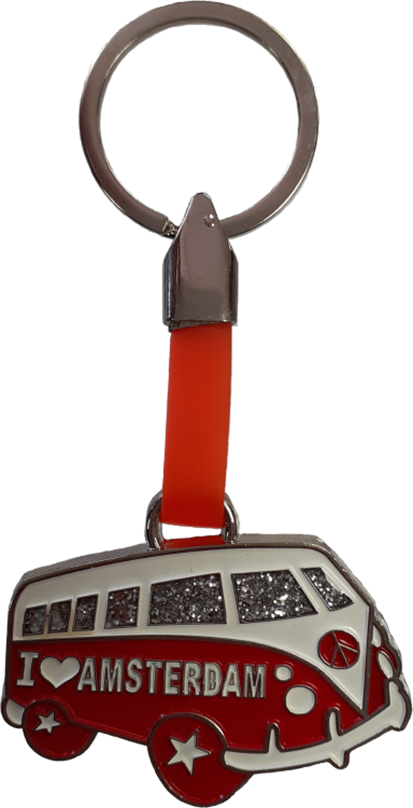 SLH-004R | Sleutelhanger | Samba Bus Rood