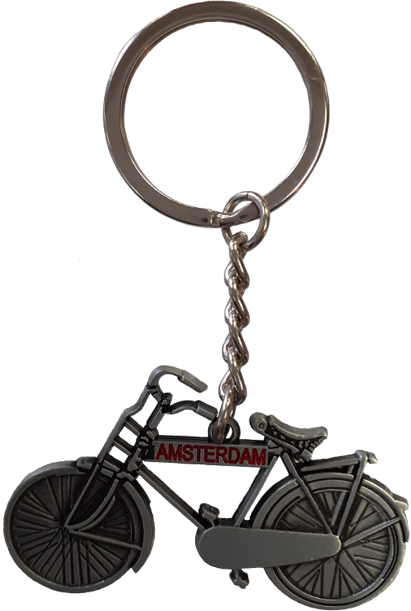 SLH-015P | Sleutelhanger | Fiets Tin Amsterdam