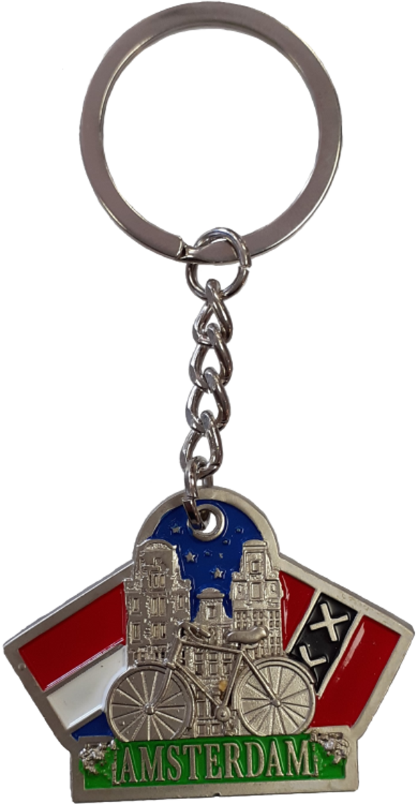 SLH-029 | Sleutelhanger | Vlag Holland/Amsterdam