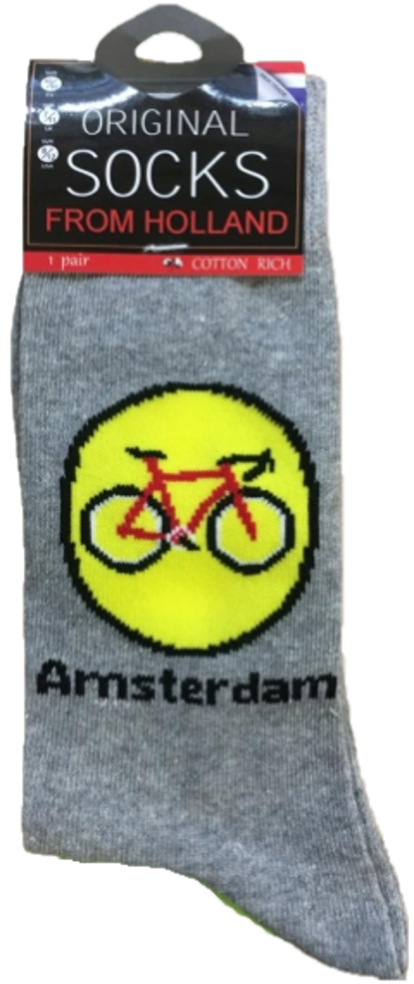 1901 | Sokken | Fiets in Gele Circle