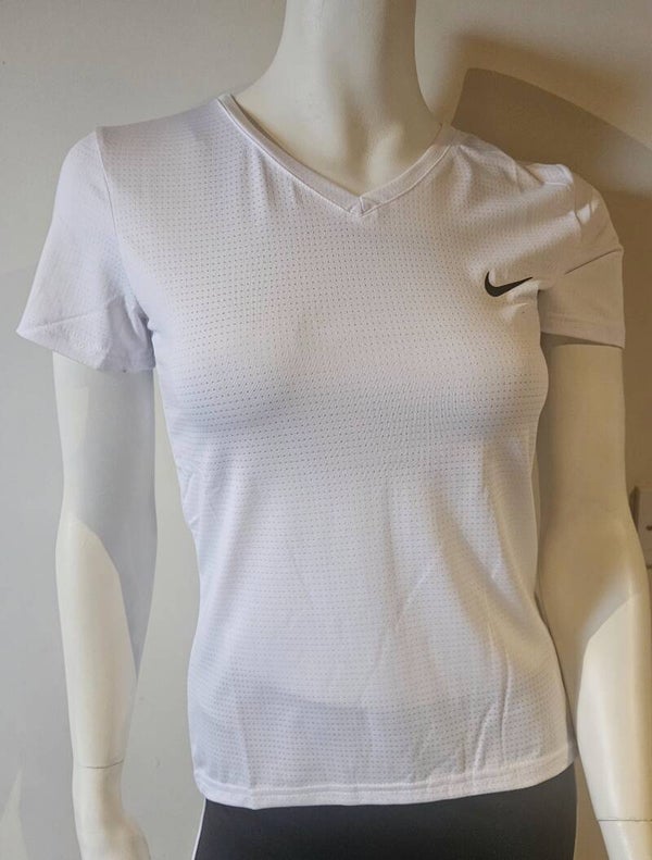 Ladies White Nike Gym T-Shirt