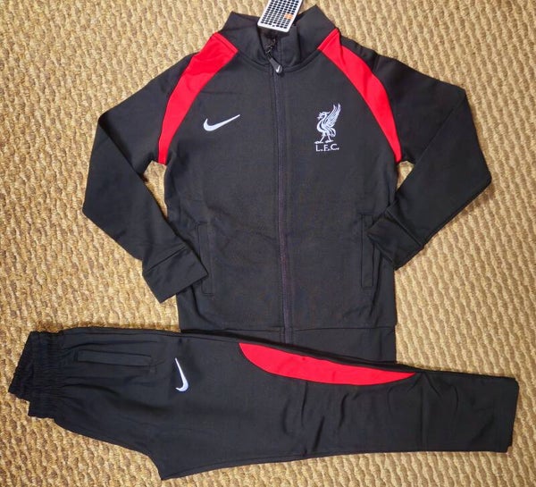 Kids Black Liverpool tracksuit