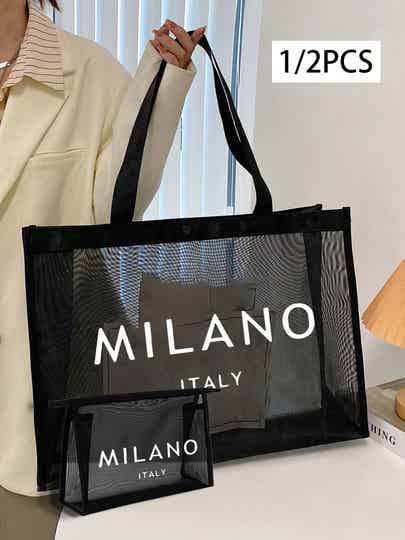 Large Capacity Mesh Shoulder Bag