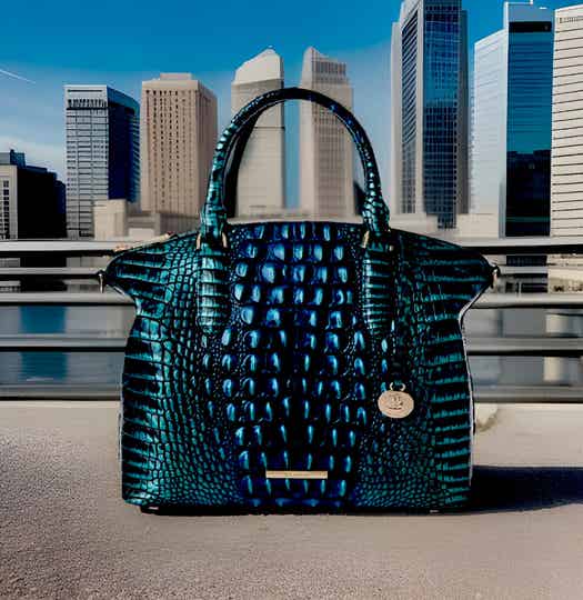 Brahmin Duxbury Satchel Blue Patina Melbourne