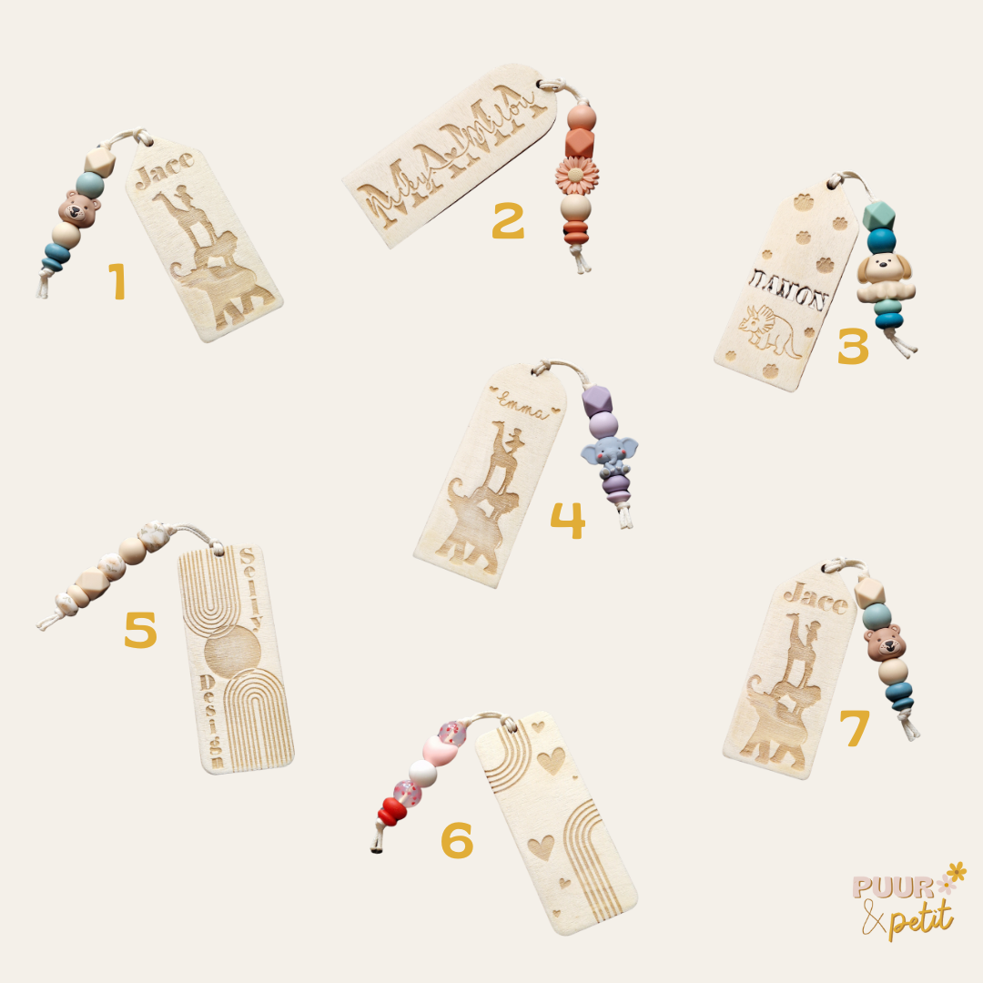 Gepersonaliseerde boekenlegger