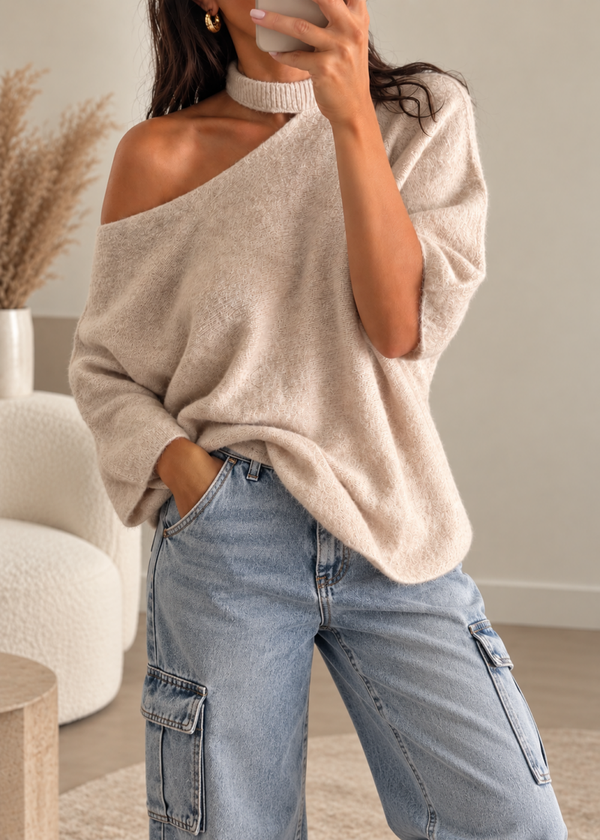 Choker Knit – Beige
