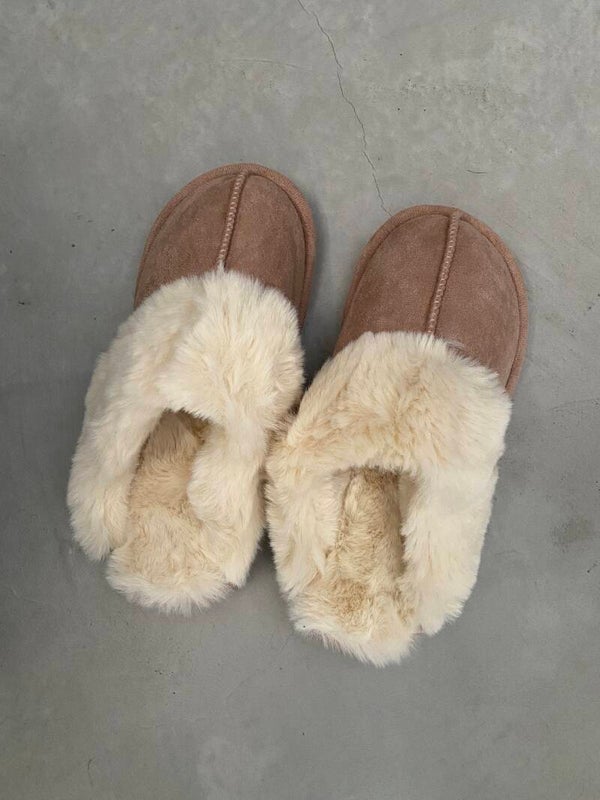 Comfy pantoffels taupe