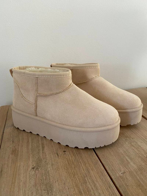 UGHIES beige plateauzool