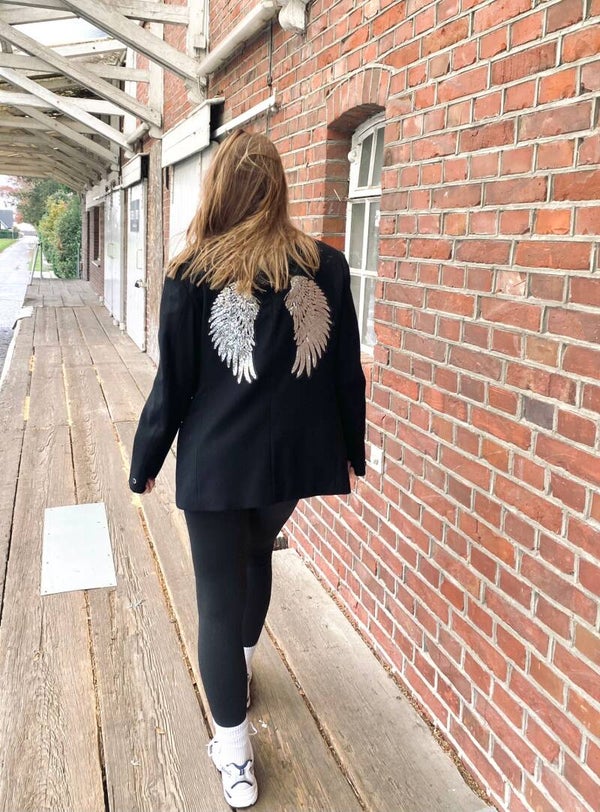 Blazer zwart vleugels