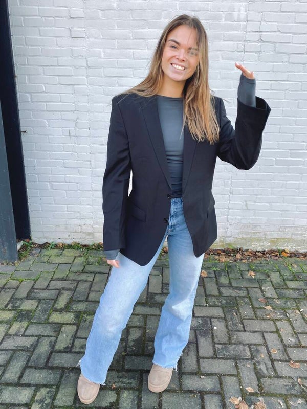 Vintage blazer brown/gold