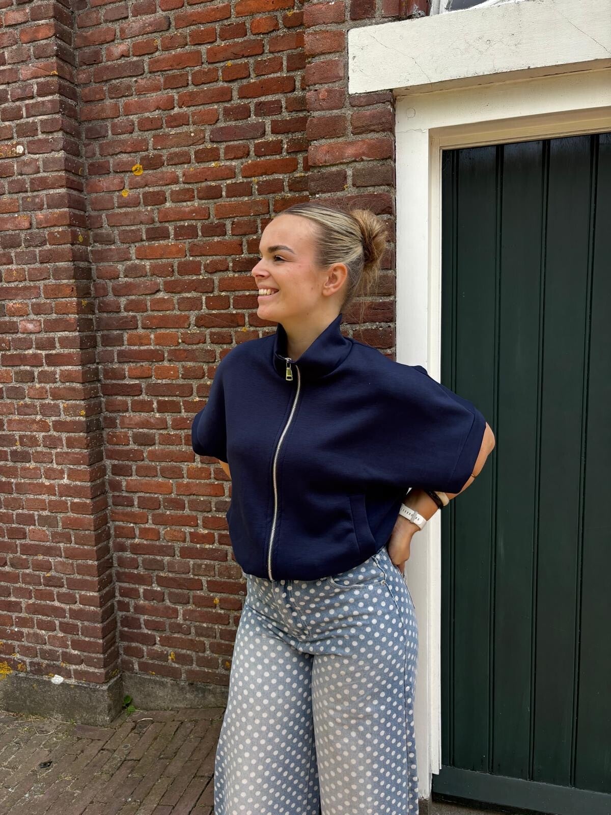 Mila Zip Gilet Navy