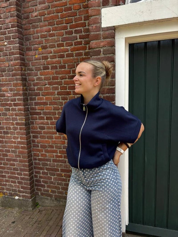 Mila Zip Gilet Navy