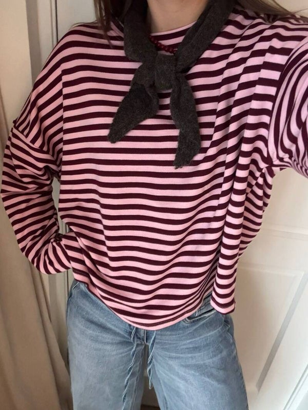 Berry Stripe Top